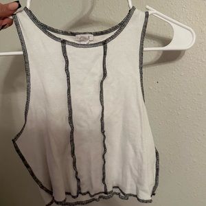 White cropped tanktop from GARAGE
